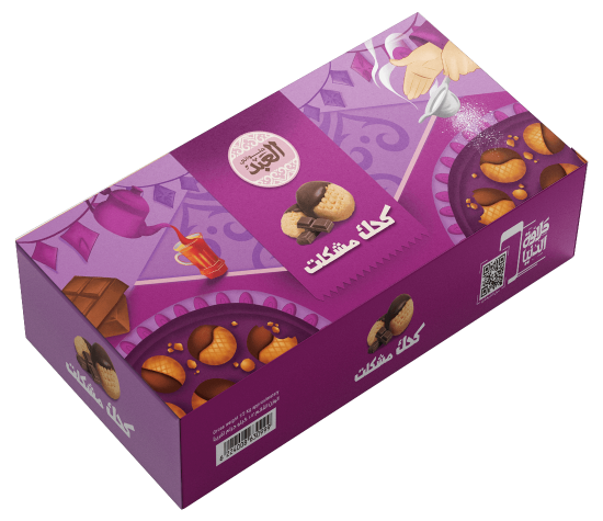 علبة كحك مشكلت 16قطعة	