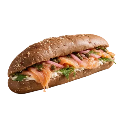 Smoked Salmon Sandwich - ساندوتش سالمون مدخن